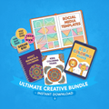 Ultimate digital product bundle pack mockup showing all included products